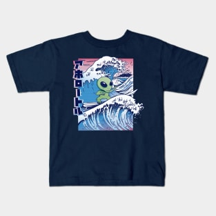 Surfing Alien Kids T-Shirt